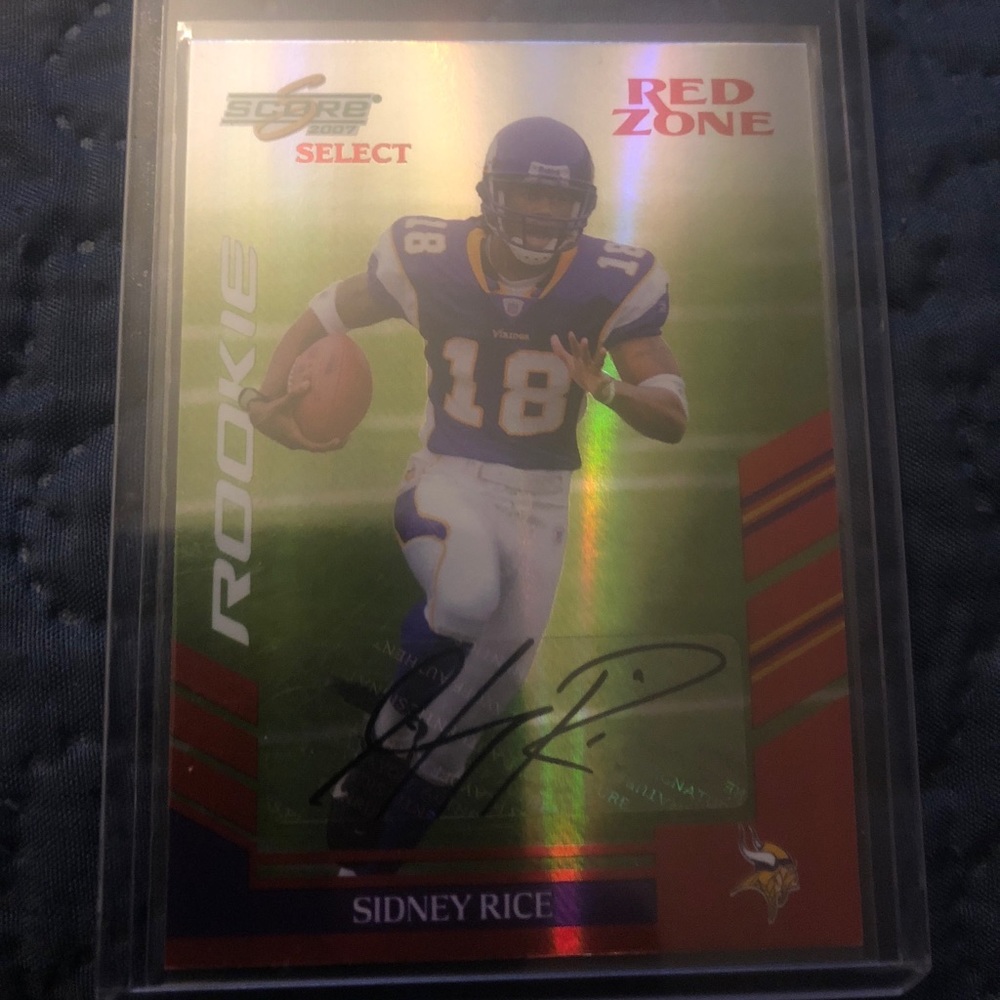 VERY RARE SIDNEY RICE REDZONE ROOKIE Only 10 made! - Picture 2 of 2